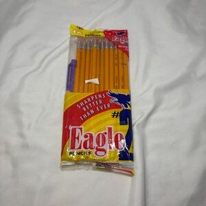 Vintage Unopened Pack12 #2 Eagle Pencils W/ Mechanical Pencil 1990's